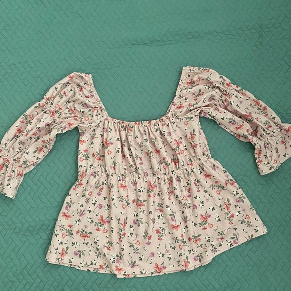 Dorothy Perkins Petite Square neck XSP Floral Blouse Top NWT - Picture 5 of 8